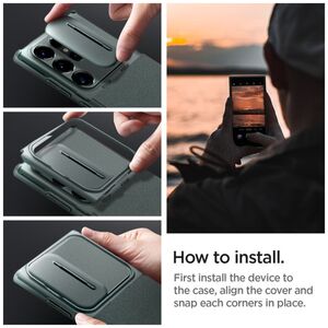 Spigen Spigen Optik Armor, abyss green - Samsung Galaxy S24 Ultra