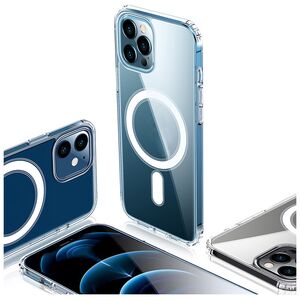 Anti Shock 1,5 mm Mag case for Samsung Galaxy S24 Ultra transparent big hole 5907457783522