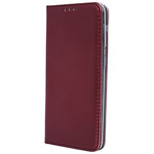 Case SAMSUNG GALAXY S24 FE Wallet with a Flap Leatherette Holster Magnet Book burgundy