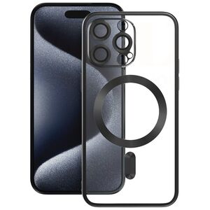 Vmax Electroplating Mag TPU case for iPhone 16 Plus 6,7" black 6976757304262