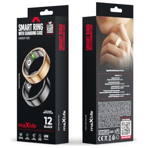 Maxlife smart ring MXSR-100 black size 10 5906961906229