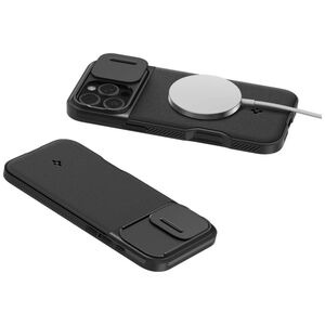 Spigen Spigen Optik Armor iPhone 16 Pro Max 6,7" MAG Magsafe μαύρο/μαύρο ACS08015