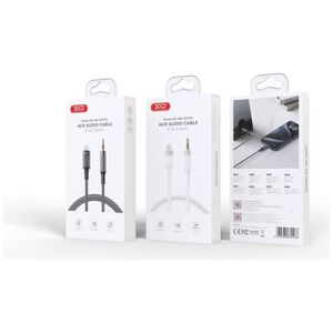 XO cable audio NB-R279A Lightning - jack 3,5mm 1,0m white 6920680860197
