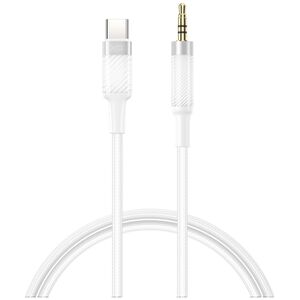 XO cable audio NB-R279B USB-C - jack 3,5mm 1,0m white 6920680860203