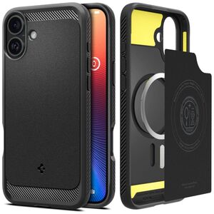Spigen SPIGEN RUGGED ARMOR MAG MAGSAFE IPHONE 16 MATTE BLACK