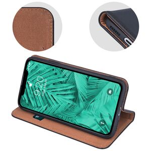 Genuine Leather Smart Pro for Samsung Galaxy S24 FE black 5906961933812