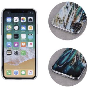 Gold Glam case for Samsung Galaxy S24 FE feathers 5906961953155