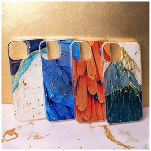 Gold Glam case for Xiaomi Redmi 14C 4G/ 14C 5G / Redmi A4 / POCO C75 feathers 5906961953186