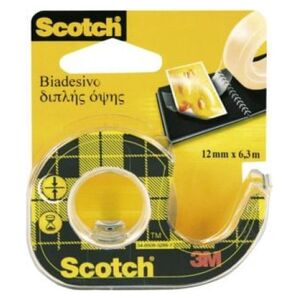 Scotch Διπλής όψης κολλητική ταινία 12mm 6.3m με διανομέα (SC5006)