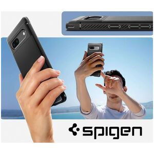 Spigen Θήκη προστασίας για το τηλέφωνο Spigen Rugged Armor για το Google Pixel 7a Matte Black