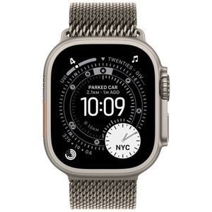 Smartwatch Apple Watch Ultra 3 GPS + Cellular 49mm Natural Titanium / Titanium Milanese Loop S Szary