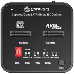 CoreParts CoreParts MS-CLONER-M2-SD αντιγραφέας Μαύρο