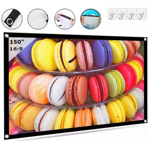 Οθόνη προβολής Zenwire για προβολέα Φορητή αναδιπλούμενη 16:9 332x187 150 ίντσες