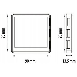 Εντοιχισμένος, διαδικτυακός ρυθμιστής θερμοκρασίας ZigBee 230V, λευκός EONE230W της Engo