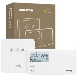Auraton AURATON Pavo SET - Εβδομαδιαίος, ασύρματος ρυθμιστής θερμοκρασίας με ελεγκτή συσκευής θέρμανσης (σετ), (διάδοχος του μοντέλου R30 RT)