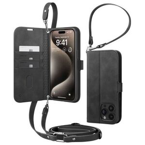 Spigen Spigen Wallet S Pro, μαύρο - iPhone 15 Pro
