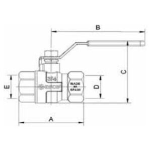 Arco Σφαιρική Βαλβίδα, Τυπική Λαβή Inox 1", Εσωτερικό Σπείρωμα Tajo Solar (SL1114)