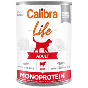 Calibra CALIBRA Dog Life Adult Μοσχάρι με Καρότα 400g
