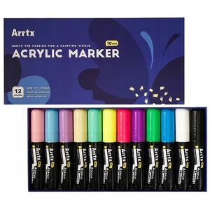 ARRTX Ακρυλικοί μαρκαδόροι - μαρκαδόροι ARRTX, 12 χρώματα