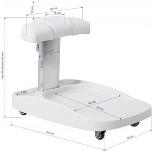 Καρότσι για ντους Azzurro λευκό