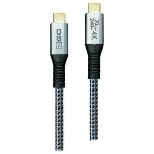 2GO 797515 καλώδιο USB USB 3.2 Gen 2x2 2 m USB C Ασημί