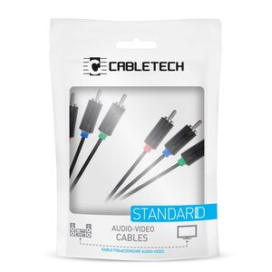 Cabletech Καλώδιο 3xRCA - 3xRCA 1.8m DM-3955-1.8 έως 12 άτοκες Δόσεις