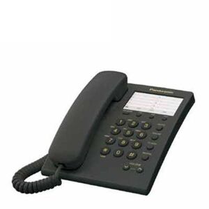 PANASONIC Ενσύρματο τηλέφωνο Panasonic KXTS550 Μαύρο KX-TS550GRB έως 12 άτοκες Δόσεις