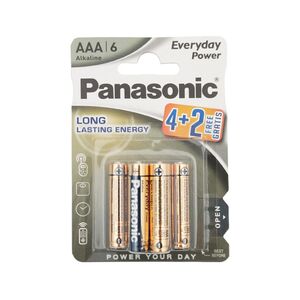 PANASONIC Panasonic μπαταρίες αλκαλικές AAA EVERYDAY POWER 6τμχ PAN-LR03EPS-6 έως 12 άτοκες Δόσεις