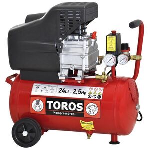 TOROS ΑΕΡΟΣΥΜΠΙΕΣΤΗΣ 24LT/2,5HP 230V 40137 έως 12 άτοκες δόσεις