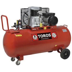 TOROS ΑΕΡΟΣΥΜΠΙΕΣΤΗΣ ΜΕ ΙΜΑΝΤΑ 200LIT /3HP 230V 602040 έως 12 άτοκες δόσεις