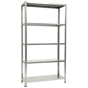 ΡΑΦΙΕΡΑ ΜΕΤΑΛΛΙΚΗ ΓΑΛΑΒΑΝΙΖΕ 100x40x187 - 80kg  - 5 ΡΑΦΙΑ 610402 έως 12 άτοκες δόσεις