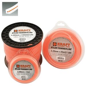 KRAFT ΜΕΣΙΝΕΖΑ - ΝΗΜΑ ΚΟΠΗΣ ΤΕΤΡΑΓΩΝΟ ΕΝΙΣΧΥΜΕΝΟΥ ΠΥΡΗΝΑ SQUARE "D-CUT'' Φ 4.00mm ΣΥΣΚΕΥΑΣΙΑ 85 ΜΕΤΡΑ (1350 gr) 69331 έως 12 άτοκες δόσεις