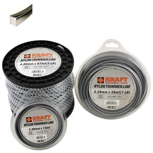 KRAFT ΜΕΣΙΝΕΖΑ - ΝΗΜΑ ΚΟΠΗΣ ΤΕΤΡΑΓΩΝΗ ΑΛΟΥΜΙΝΙΟΥ  SQUARE "ALU'' Φ 4.00mm ΣΥΣΚΕΥΑΣΙΑ 29 ΜΕΤΡΑ (450 gr) 69338 έως 12 άτοκες δόσεις