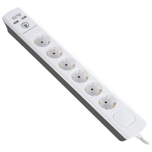 ΠΟΛΥΠΡΙΖΟ ΜΕ ΠΡΟΣΤΑΣΙΑ 6 ΘΕΣΕΩΝ+2χUSB 3m 607053 έως 12 άτοκες δόσεις
