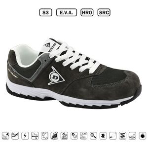 DUNLOP ΠΑΠΟΥΤΣΙΑ ΕΡΓΑΣΙΑΣ SUEDE+MESH FLYING ARROW - ΓΚΡΙ - S3,E.V.A.,HRO,SRC- ΜΕΓΕΘΟΣ40 710843 έως 12 άτοκες δόσεις