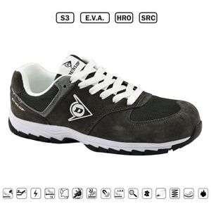 DUNLOP ΠΑΠΟΥΤΣΙΑ ΕΡΓΑΣΙΑΣ SUEDE+MESH FLYING ARROW - ΓΚΡΙ - S3,E.V.A.,HRO,SRC- ΜΕΓΕΘΟΣ44 710847 έως 12 άτοκες δόσεις