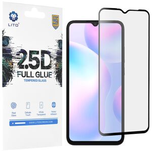 Lito Folie pentru Xiaomi Redmi 9A / Redmi 9AT / Redmi 9C / Redmi 9C NFC - Lito 2.5D FullGlue Glass - Black 5949419025530 έως 12 άτοκες Δόσεις