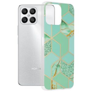 Techsuit Husa pentru Honor X8 - Techsuit Marble Series - Green Hex 5949419016620 έως 12 άτοκες Δόσεις