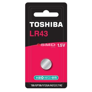 TOSHIBA LR43 1,5V  ΑΛΚΑΛΙΚΗ ΜΠΑΤΑΡΙΑ Καρτέλα 1 τεμ TO-186-B1 27229 έως 12 άτοκες Δόσεις
