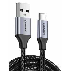 UGREEN Nickel-plated USB-C cable QC3.0 UGREEN 1m with aluminium plug (Black) 018845 έως και 12 άτοκες δόσεις