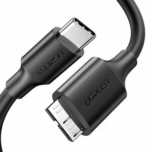 UGREEN Micro-B USB 3.0 - USB-C cable UGREEN 1m (black) 020838 έως και 12 άτοκες δόσεις