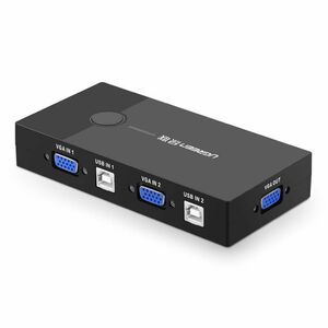 UGREEN KVM Switch Box UGREEN 30357 2-port VGA Video Adapter 2 in 1 (black) 022544 έως και 12 άτοκες δόσεις