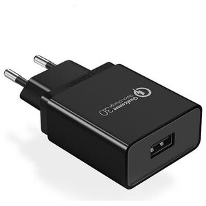 UGREEN Wall Charger UGREEN CD122, 18W, QC 3.0, USB (Black) 025783 έως και 12 άτοκες δόσεις