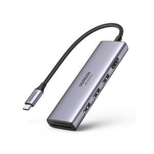 UGREEN 5-in-1 Adapter UGREEN CM511 USB-C Hub to 3x USB3.0 + HDMI + TF / SD (Gray) 029081 έως και 12 άτοκες δόσεις