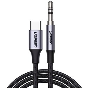 UGREEN USB-C cable UGREEN CM450 to 3.5mm AUX mini jack, 1m (black) 030434 έως και 12 άτοκες δόσεις