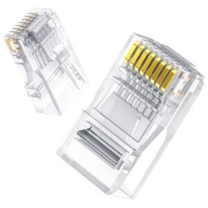 UGREEN Modular Plugs RJ45 Cat 6 UGREEN 50961, 10-pack (transparent) 046387 έως και 12 άτοκες δόσεις