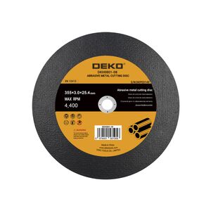 Δίσκος κοπής Μετάλλου 355x3.0x25.4mm Deko DKH0801-08 Δίσκος κοπής Μετάλλου 355x3.0x25.4mm Deko DKH0801-08 έως 12 άτοκες Δόσεις