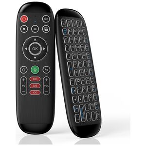 Wireless remote control No brand M6, Air mouse, USB 2.4GHz, Microphone, IR learning, Black - 13057 έως 12 άτοκες Δόσεις