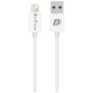 Καλώδια δεδομένων DeTech, 10τμ. Για το iPhone 5/6/7, 1,0m, λευκό - 14136