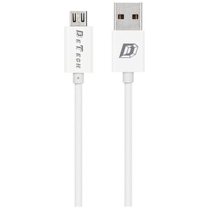 Καλώδια δεδομένων DeTech, 10τμ. Micro USB, 1,0m, λευκό - 14143